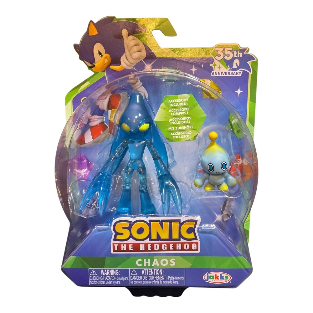 Sonic the Hedgehog Chaos 4 Inch Action Figure with Chao Accessory New In Hand
